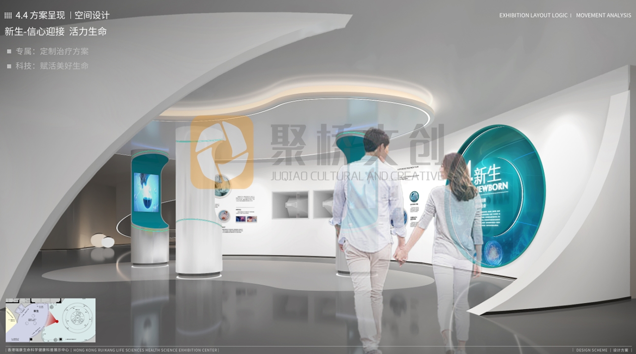 量身定制：生物醫(yī)藥企業(yè)數(shù)字展廳設(shè)計有哪些特點(diǎn)？-聚橋文創(chuàng)