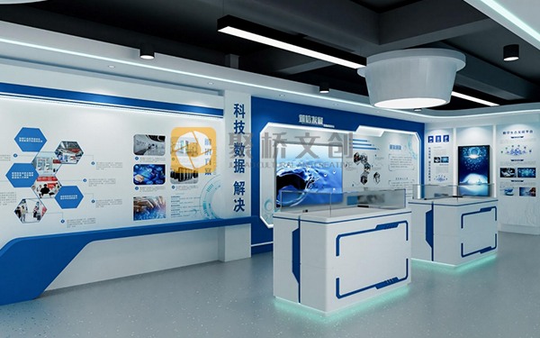 企業(yè)數字展廳布置效果圖，怎樣布局更顯空間寬闊？